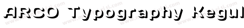 ARCO Typography Kegular字体转换